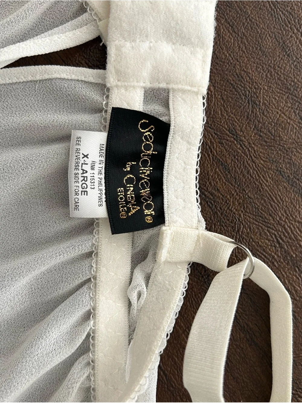 Sheer Lace Babydoll Chemise in Ivory